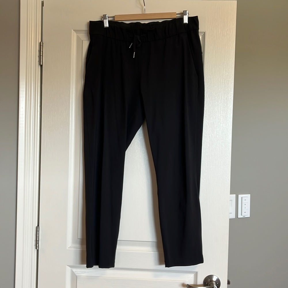 EUC Black On the Fly pants, size 10